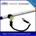 1.5m black paddle leash with plastic hook